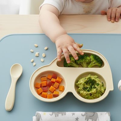 Assiette bébé ventouse antidérapante | SécuRepas - Mamanbebebynina