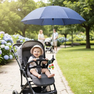 Ombrelle pour poussette | Protection UV Universelle - Mamanbebebynina