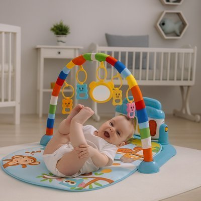 Tapis eveil bebe | Coloré Stimulant - Mamanbebebynina
